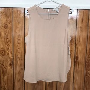 Tan Forever 21 Contemporary Tank Top (M)